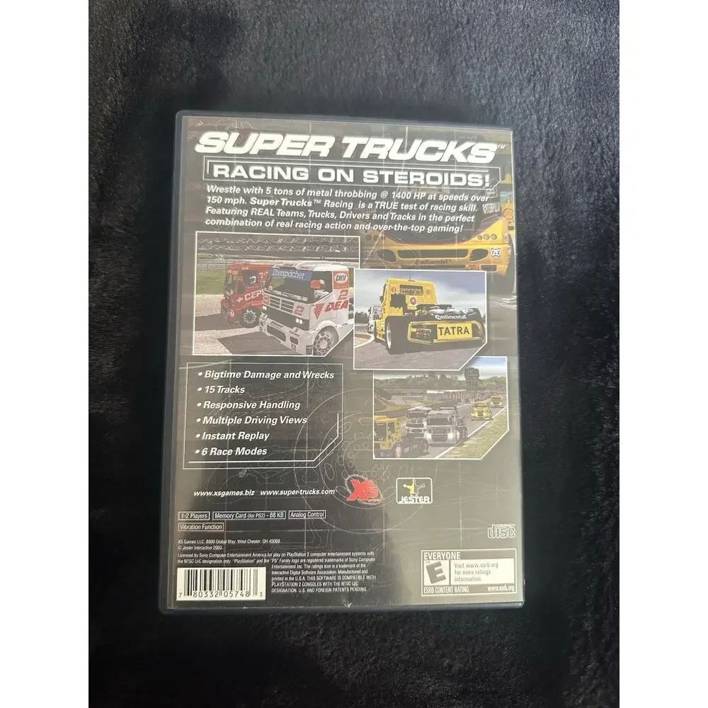 XS Games LLC Super Trucks Racing Sony PlayStation 2 PS2 Manual E NTSC-U/C